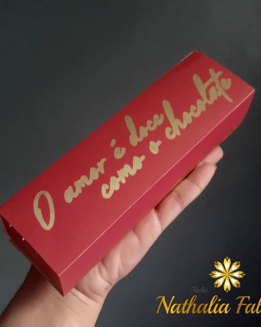 O amor é doce como o chocolate 💗💗 Caixa para doces ♥️