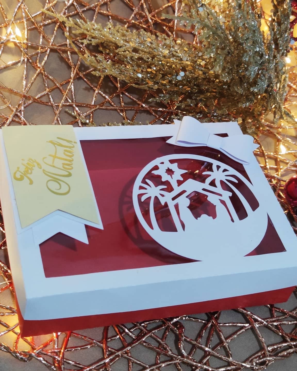 Caixa para 12 doces 🎄
