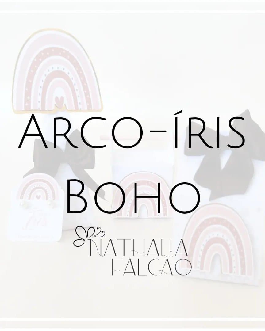 Chá de Fraldas no tema Arco-íris Boho 🌺